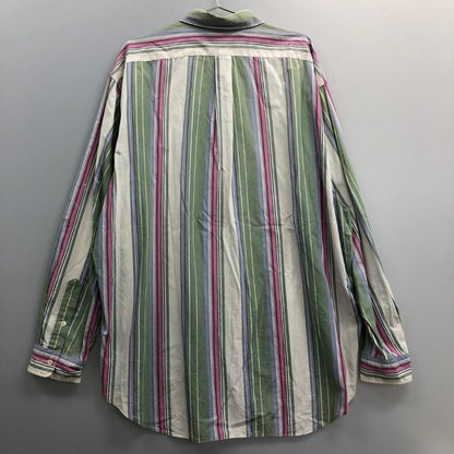 中古◆ラルフローレン ボタンダウンシャツ 90S オールド ストライプ メンズ サイズXXL Ralph Lauren 【AFB40】