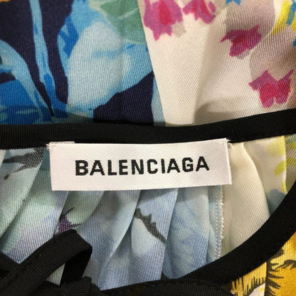 極美品◆バレンシアガ ノースリーブワンピース 総柄 レディース サイズ36 556249 BALENCIAGA 【AFB23】