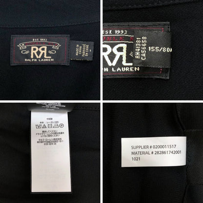 美品◆ダブルアールエル ラルフローレン ウエスタンシャツ ブラック メンズ サイズM相当 RRL RALPH LAUREN 【AFB46】