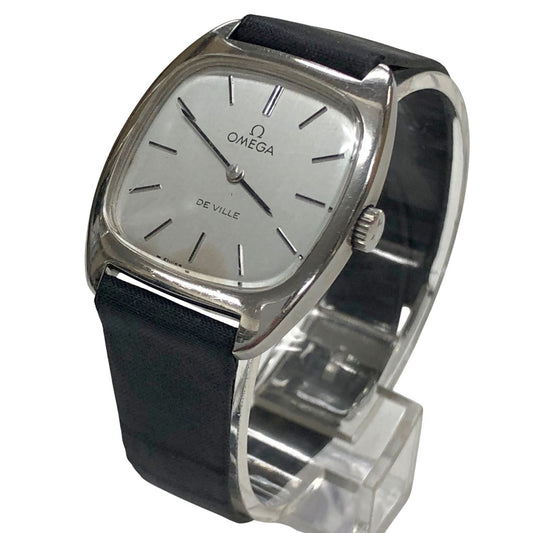 オメガ 腕時計 デビル クオーツ スクエア 白文字盤 レディース OMEGA【AFI7】