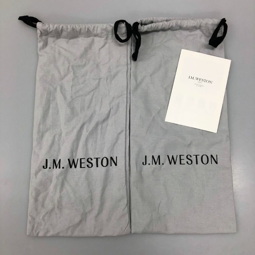 ジェイエムウエストン レザーシューズ Uチップ 641 ゴルフ ボックスカーフ グレー サイズ7E J.M.WESTON ビジネスシューズ 約25.5cm【LA】【中古】