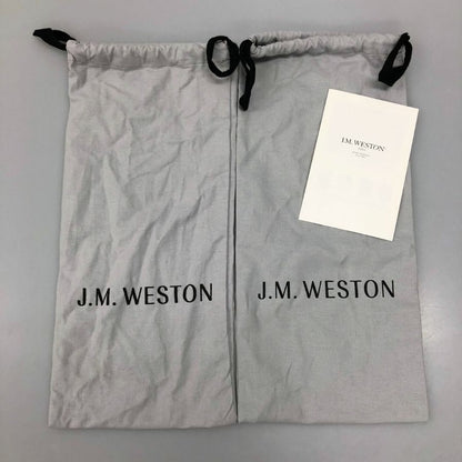 ジェイエムウエストン レザーシューズ Uチップ 641 ゴルフ ボックスカーフ グレー サイズ7E J.M.WESTON ビジネスシューズ 約25.5cm【LA】【中古】