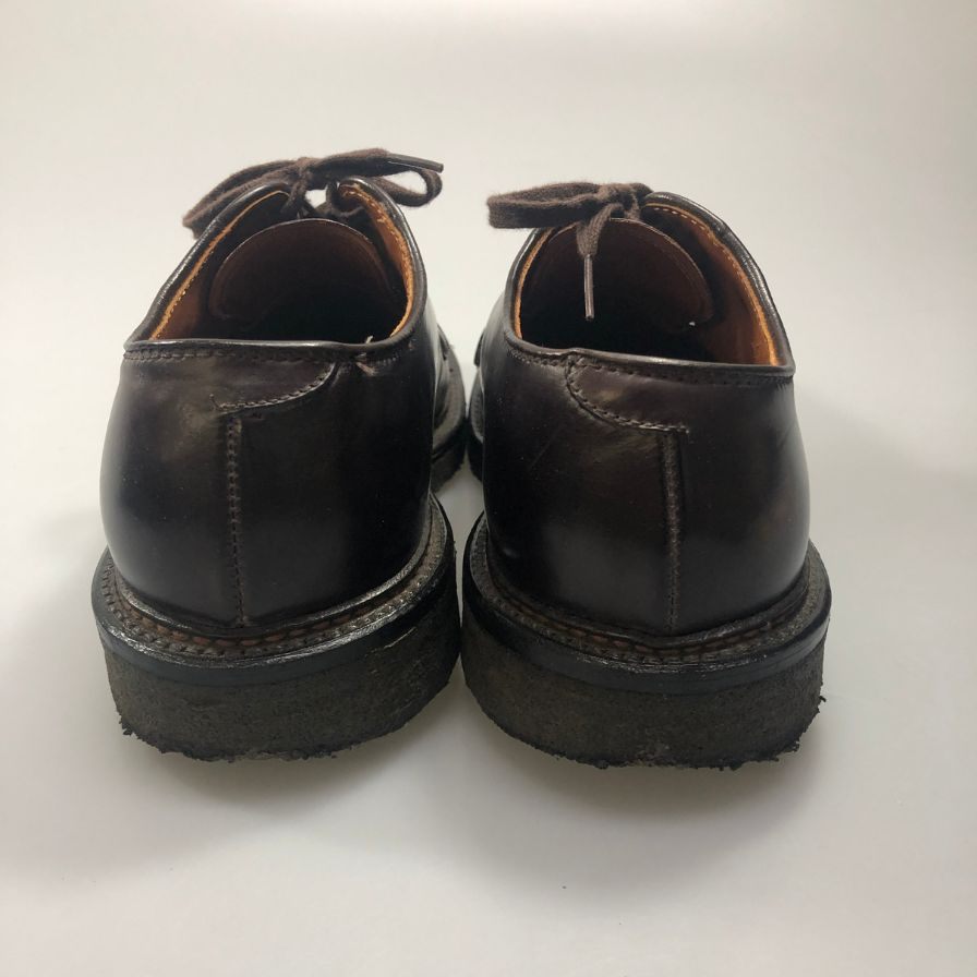 オールデン × ビームス プラス 別注 レザーシューズ 9903 プレーントゥ コードバン サイズ6 レディース バーガンディ ALDEN×BEAMS PLUS 約24.0cm【AFD13】