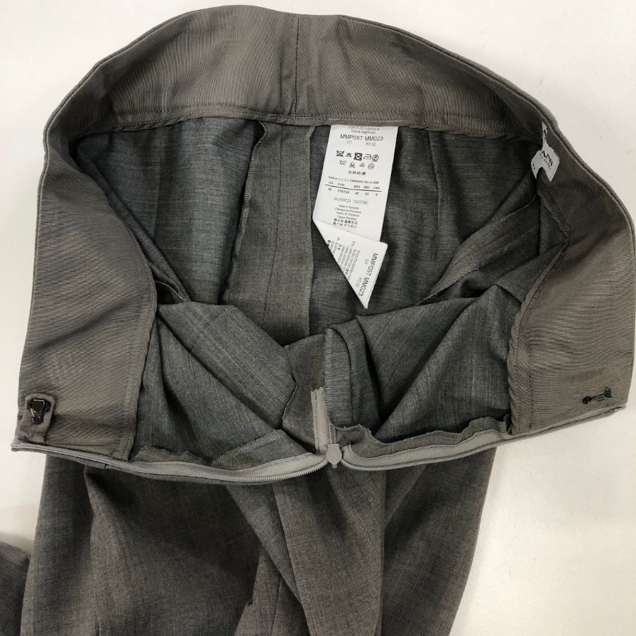 アルマーニ コレッツォーニ スラックス ウール レディース グレー系 サイズ42 ARMANI COLLEZIONI 【AFB22】