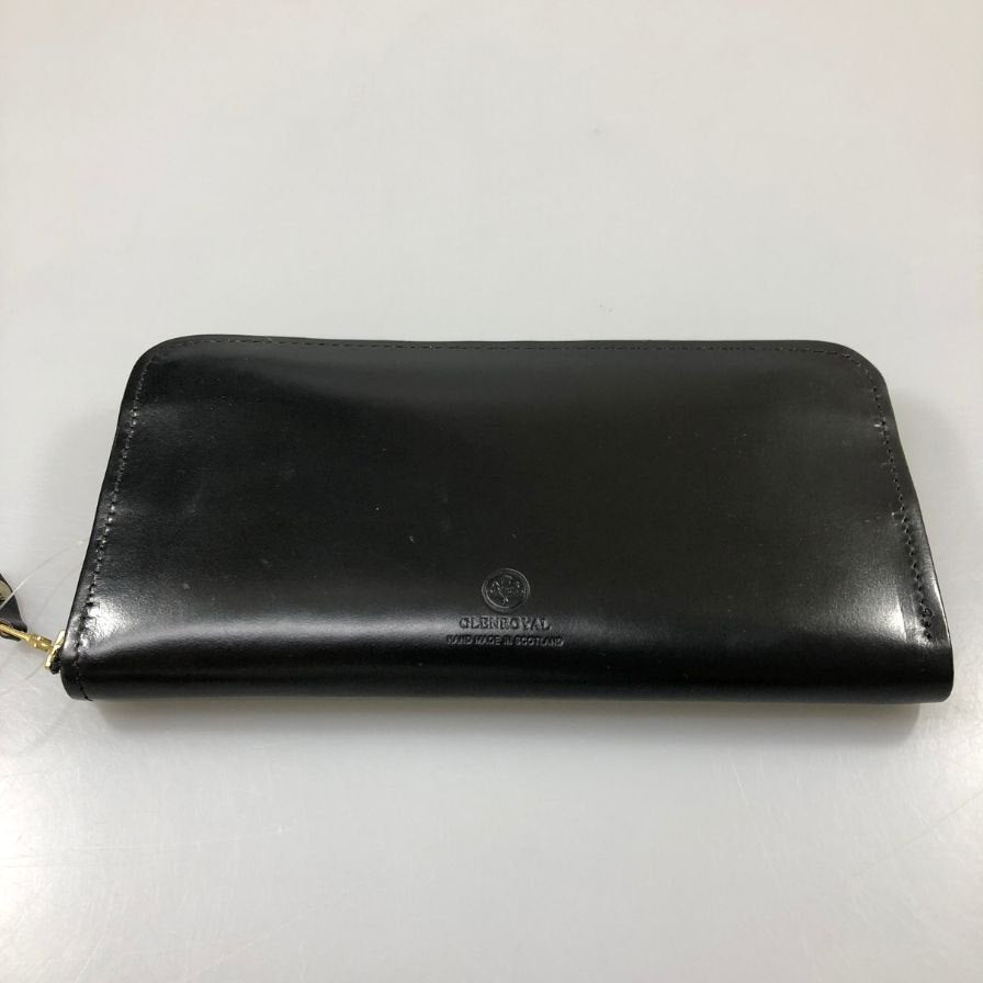 グレンロイヤル 長財布 ラウンドジップ ブライドルレザー ブラック ゴールド金具 GLENROYAL【AFI1】