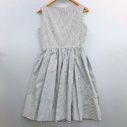 中古◆ルネ ティアード ノースリーブ ワンピース ストライプ リミテッド エディション 38 Rene 【AFB30】