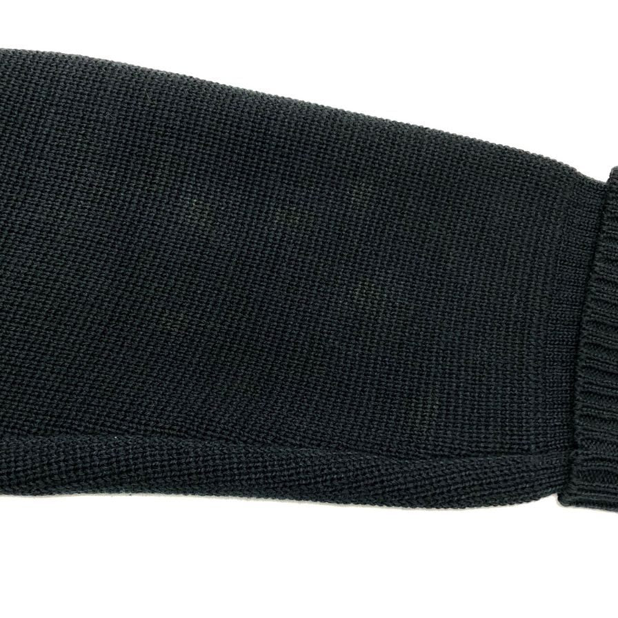 美品◆イヴサンローラン フラップ付きニットカーディガン ネイビー サイズL メンズ Yves Saint Laurent 【AFB37】