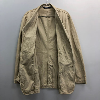 中古◆ポロラルフローレン テーラードジャケット 90年代 オールド ベージュ メンズ サイズM Polo Ralph Lauren 【AFA18】