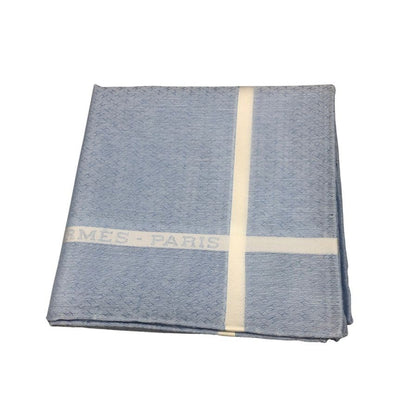エルメス ハンカチ コットン100% ブルー系 レディース HERMES【AFI14】【中古】
