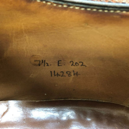 ロイドフットウェア セミブローグ カーフ 14284 ブラウン サイズUK7.5E 202ラスト Lloyd Footwear 約26.0cm【AFC41-2】