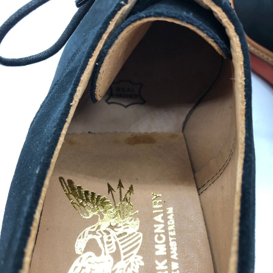 マーク マクナイリー スウェード ストレートチップ ネイビー サイズ6 メンズ MARK MCNAIRY 約25.0cm【AFD13】