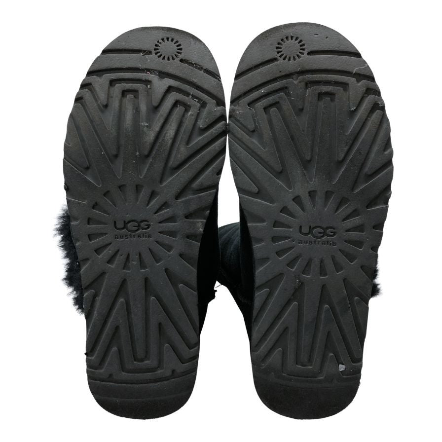アグ ムートンブーツ ベイリーボタン2 ブラック レディースサイズ 7.5 UGG BAILEY BUTTON Ⅱ 約25.0cm【AFC9】