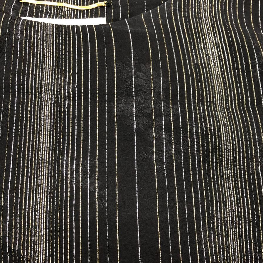 極美品◆サンローラン パリ ノースリーブ ワンピース シルク 2019 レディース サイズ42 ブラック SAINT LAURENT PARIS 【AFB13】