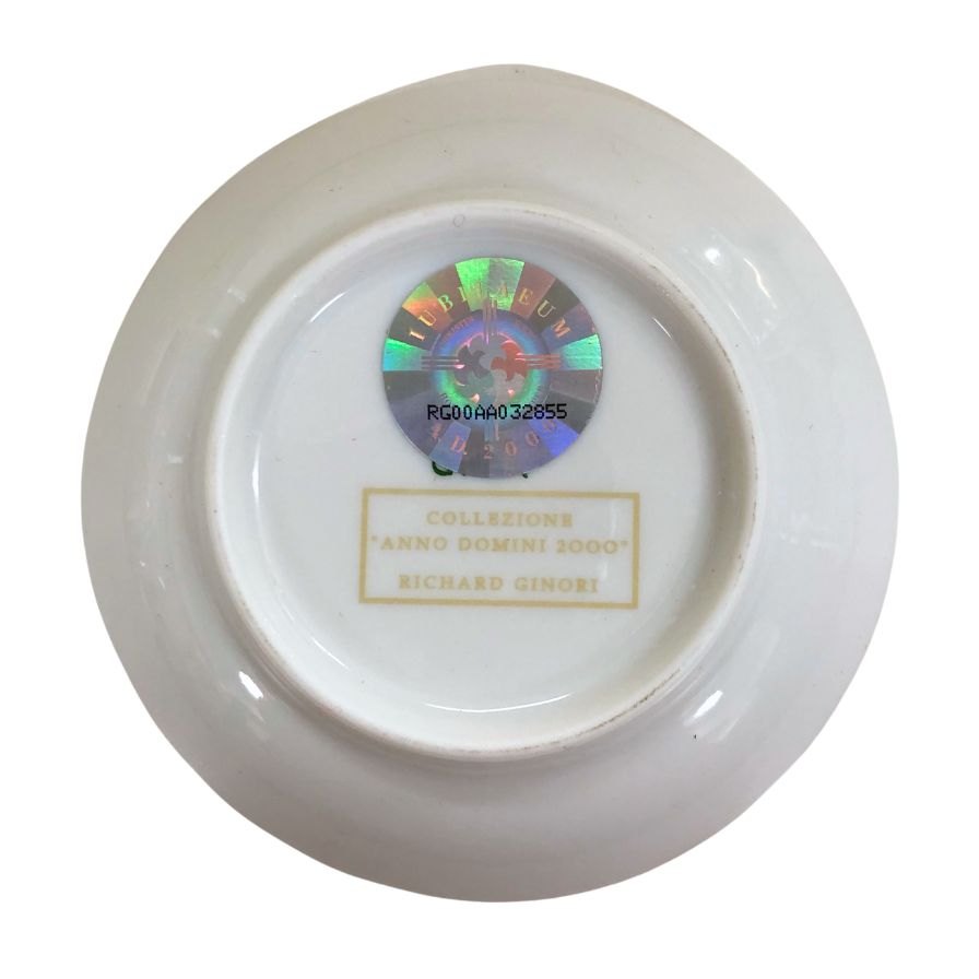 リチャードジノリ 小皿 ジュビレオコレクション 2000 ブルー×ホワイト Richard Ginori【AFI15】【中古】