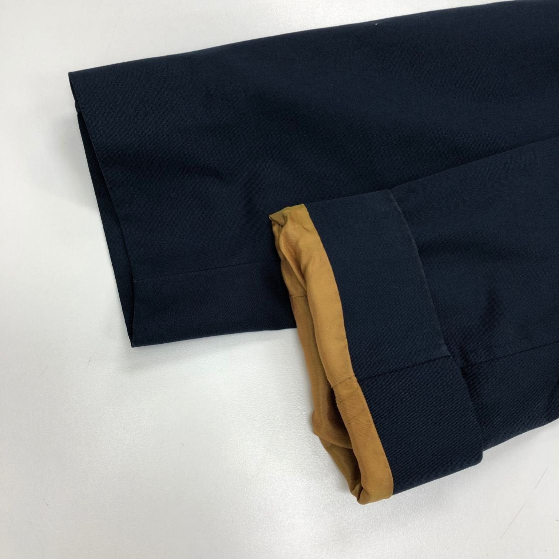 美品◆アクアスキュータム バルカラーコート  イングランド製 メンズ  ネイビー サイズ表記無し Aquascutum 【AFB2】