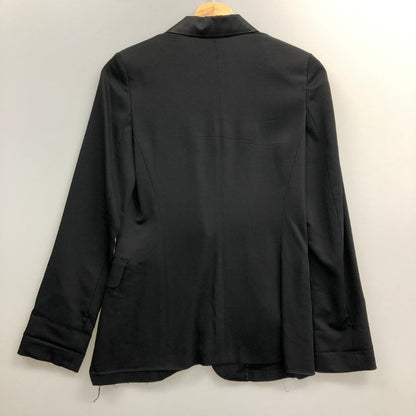 極美品◆ランバン オン ブルー レディース テーラード 1Bジャケット フォーマル サイズ36 ブラック LANVIN en Bleu 【AFA8】