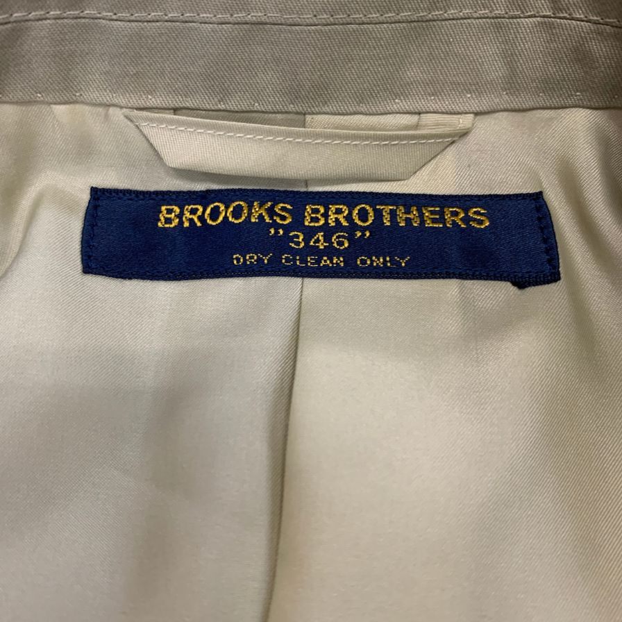 美品◆ブルックスブラザーズ テーラードジャケット 2B 346 ベージュ メンズ サイズ92YA6 Brooks Brothers 【AFI45】