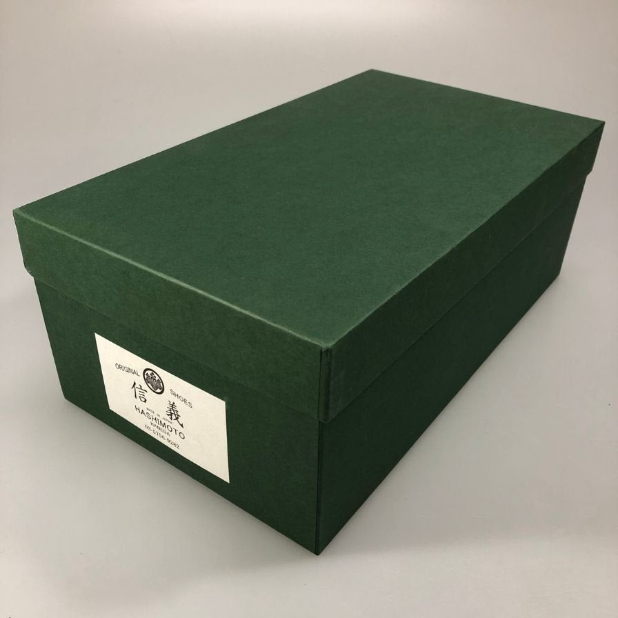 靴のハシモト 関信義 チャッカブーツ カーフ ブラック 24cm 約24.0cm【AFD17】