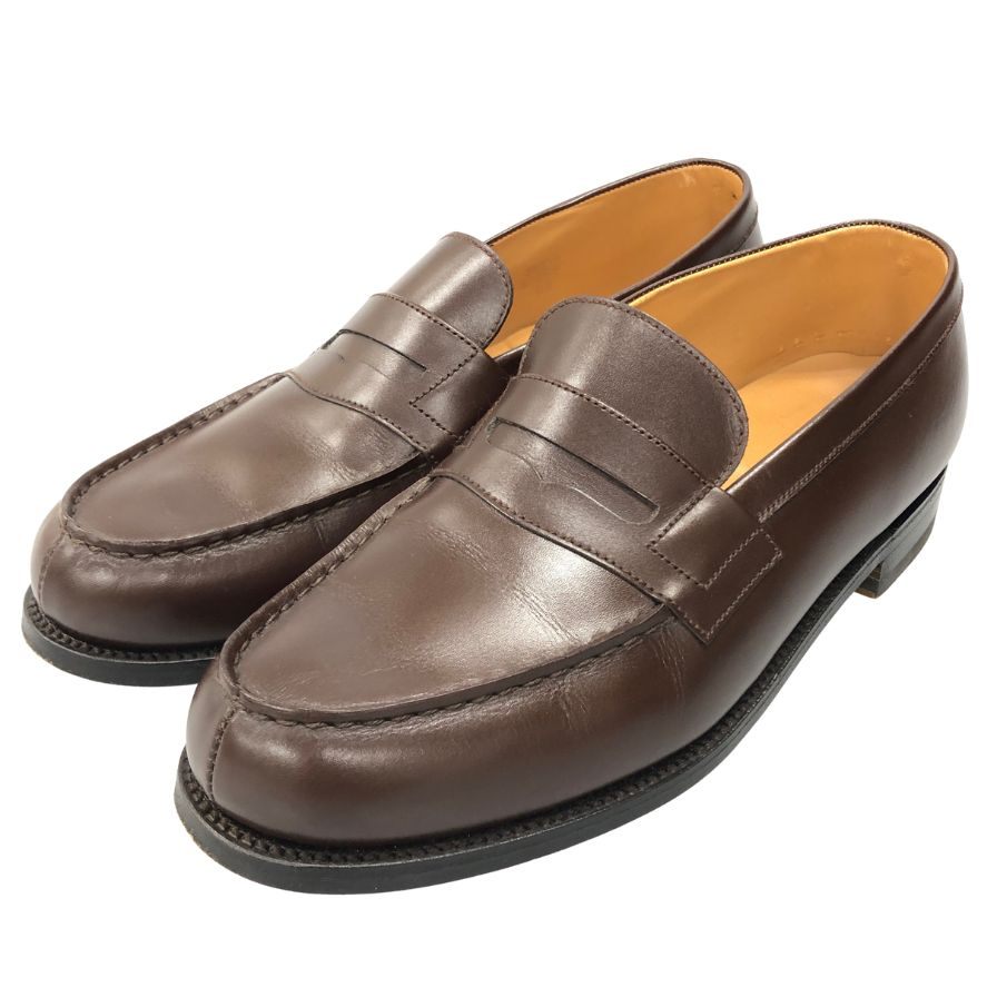ジェイエムウエストン レザーシューズ ローファー 180 シグネチャー メンズ サイズ6D ブラウン J.M.WESTON ローファー 約25.5cm【LA】【中古】