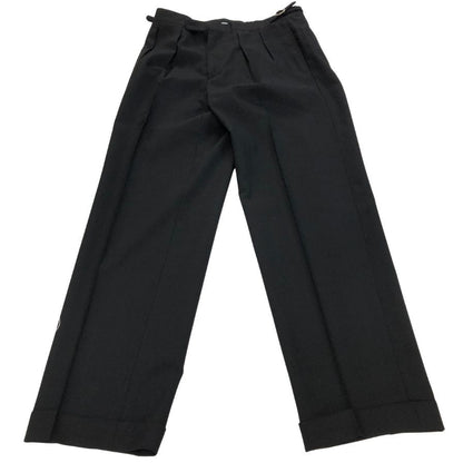 ベルナールザンス ×ビームス ウール混合 スラックス  パンツ メンズサイズ US28  ブラック BERNARD ZINS × BEAMS 【AFB30】