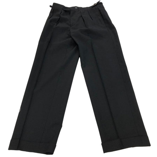 ベルナールザンス ×ビームス ウール混合 スラックス  パンツ メンズサイズ US28  ブラック BERNARD ZINS × BEAMS 【AFB30】