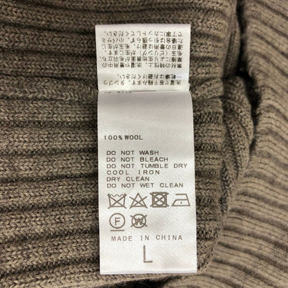 美品◆リパーパス ニット クルーネック ウール メンズ ベージュ サイズL RE-PURPOSE 【AFB15】