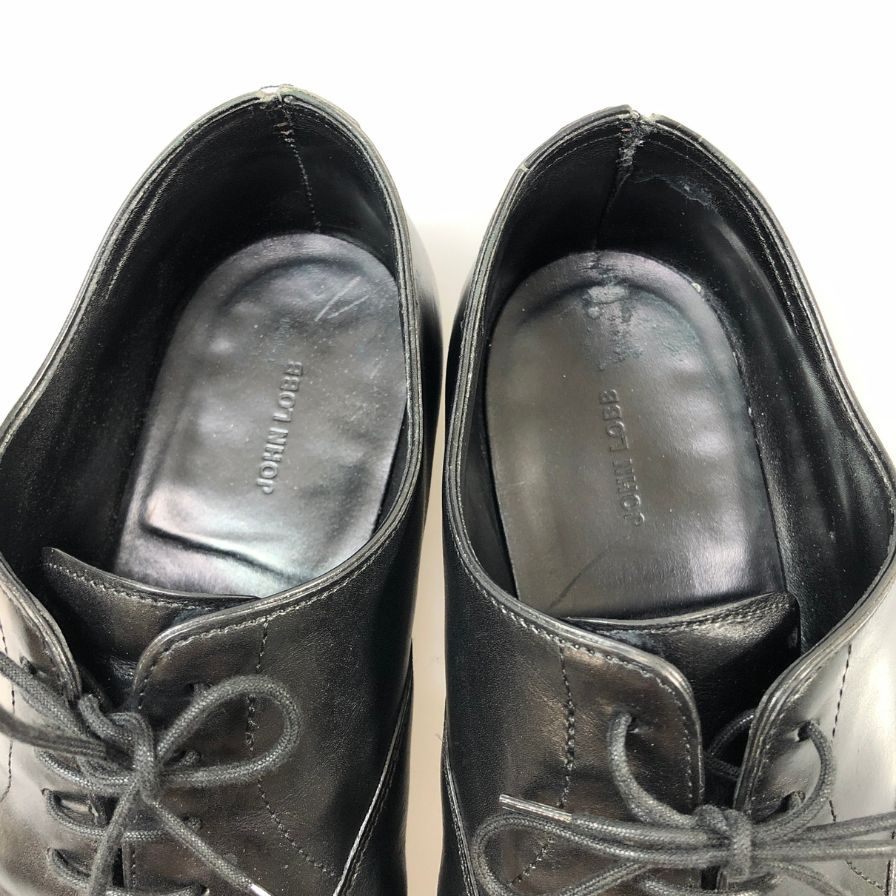ジョンロブ レザーシューズ ストレートチップ シティ2 7000ラスト カーフ メンズ ブラック サイズUK7E JOHN LOBB ビジネスシューズ 約25.5cm【LA】【中古】
