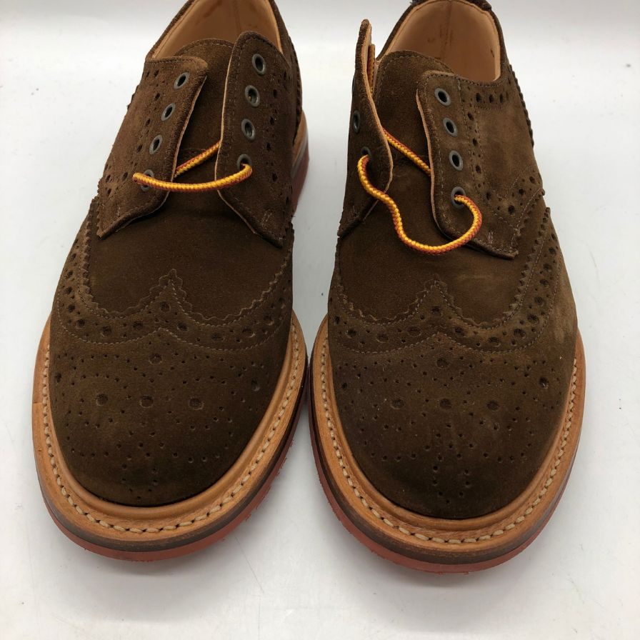マーク マクナイリー ウィングチップ スウェード  ブラウン サイズ6 MARK MCNAIRY 約25.0cm【AFD9-2】