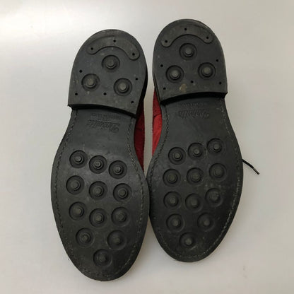 トリッカーズ スエード バートンフルブローグ 5633 メンズ サイズ7.5 レッド Tricker's 約26.0cm【PTM3】