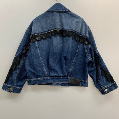 美品◆ステラマッカートニー デニムジャケット レース レディース サイズ42 STELLA McCARTNEY 【AFA6】