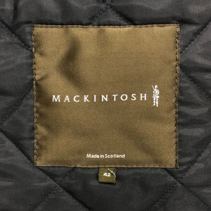 美品◆マッキントッシュ ロロピアーナ生地 キルティング ハーフコート 英国製 メンズ サイズ42 グレー MACKINTOSH Loro Piana 【AFA4】