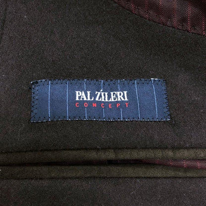 美品◆パルジレリ ダブルブレスト ジャケット ウール100% メンズ サイズ50 ブラウン PAL ZILERI 【AFB6】