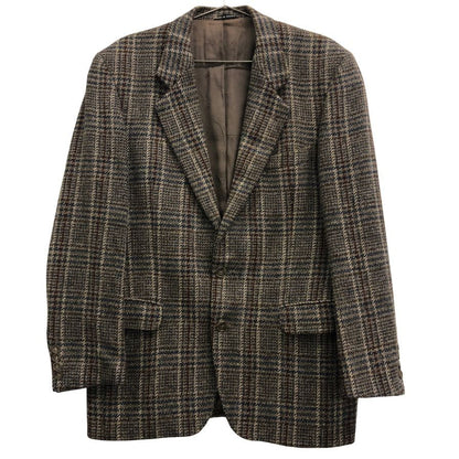 中古◆クリスチャンディオール ムッシュ テーラードジャケット チェック フランス製 メンズ サイズ48 Christian Dior MONSIEUR 【AFF22】