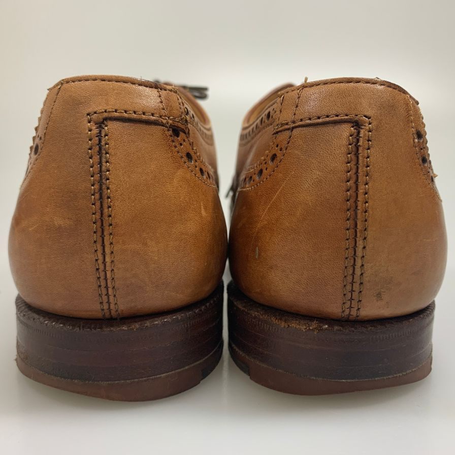 クロケット＆ジョーンズ フルブローグ ダウニング DOWNING 330ラスト メンズ ブラウン サイズUK7.5E  Crockett & Jones 約26.0cm【AFC4】