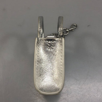 マークジェイコブス キーホルダー ナノトートチャーム シルバー MARC JACOBS【AFI27】【中古】