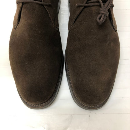 クロケット＆ジョーンズ チャッカブーツ スエード チルターン ダークブラウン サイズUK7.5E メンズ Crockett&Jones 約26.0cm【AFD4】