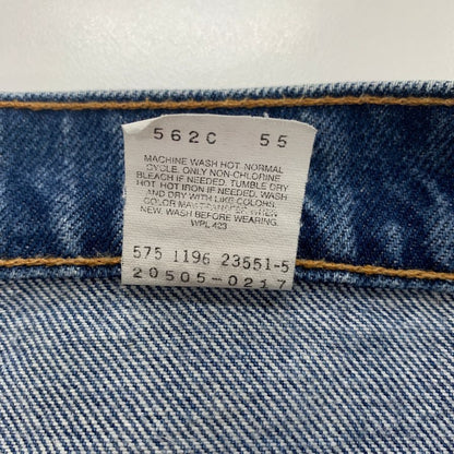 リーバイス デニムパンツ 505 ボタン裏575 オレンジタブ USA製 インディゴ メンズ サイズW34 L32 LEVI’S 【AFB38】