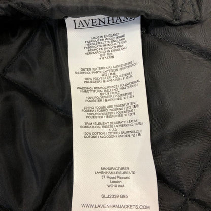 極美品◆ラベンハム キルティングべスト SLJ2039 G95 イギリス製 ブラック サイズ40 LAVENHAM 【AFA18】