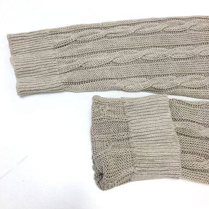 美品◆トレンタセッタンタ リネン Vネック ニット・セーター メンズ ベージュ サイズ48 trenta settanta 【AFB11】