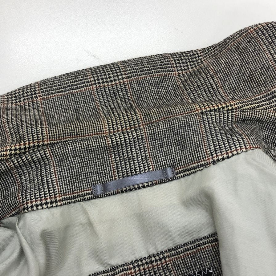 中古◆トゥモローランド ロロピアーナ ステンカラーコート 千鳥格子 ウール グレー メンズ サイズ42 TOMORROWLAND STORM SYSTEM 【AFB28】