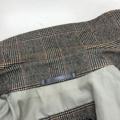 中古◆トゥモローランド ロロピアーナ ステンカラーコート 千鳥格子 ウール グレー メンズ サイズ42 TOMORROWLAND STORM SYSTEM 【AFB28】