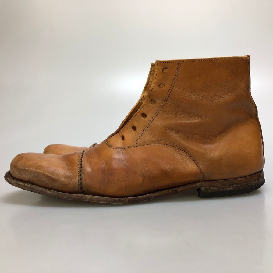 ポールハーデン  レースアップ ブーツ メンズ サイズ 8 ブラウン  Paul Harnden 約26.5cm【AFC4】