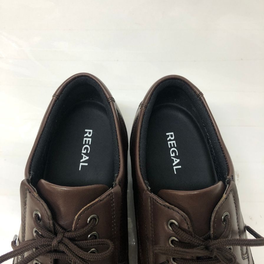 リーガル レザースニーカー Uモカ GORE-TEX ブラウン メンズ サイズ24.5EEE 81JL REGAL 約24.5cm【AFD14】