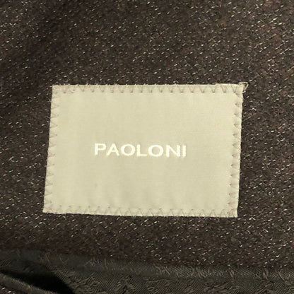 パオローニ ジャケット 2811G907 ウール混 チャコール 48サイズ PAOLONI【LA】