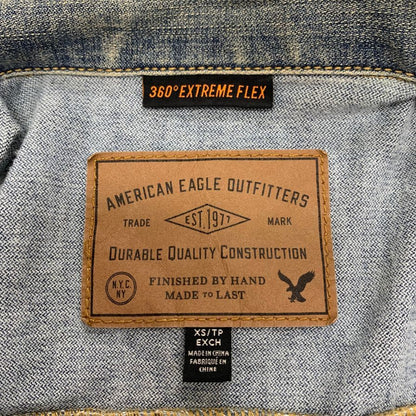 中古◆アメリカンイーグル ジャケット デニムジャケット ブルー サイズXS メンズ American Eagle 【AFB27】