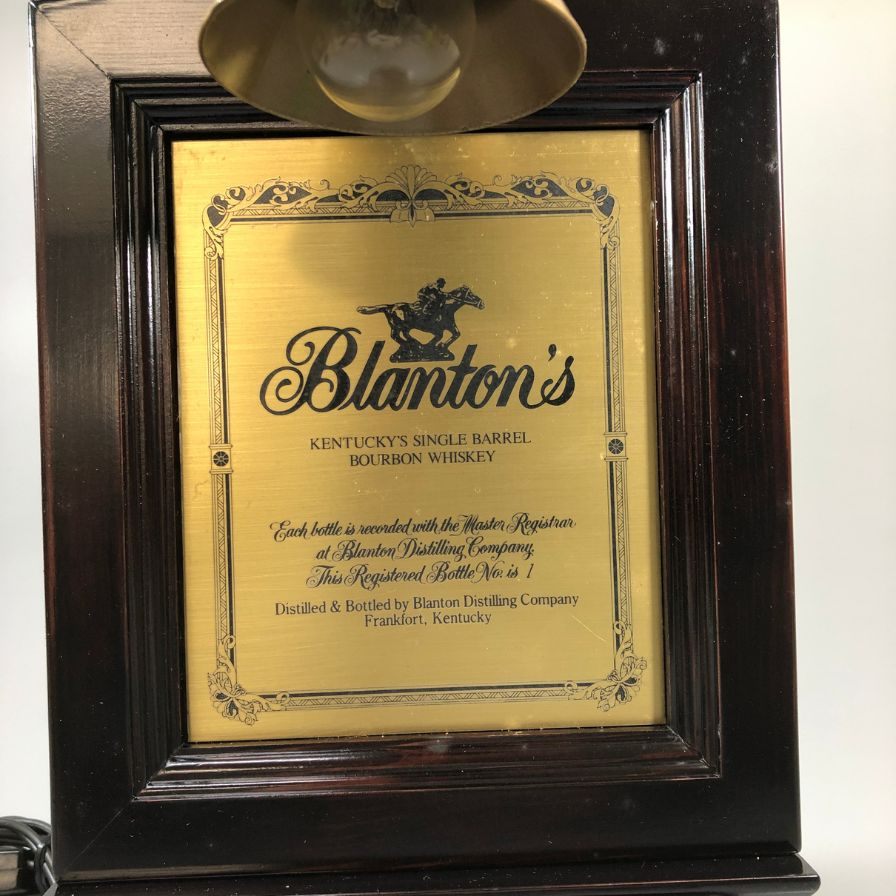 ブラントン ボトルランプ ディスプレイ ライト  ノベルティ ブラウン Blanton's【AFI28】【中古】