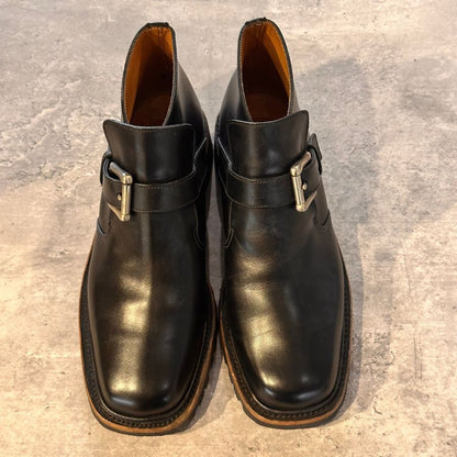 エドワードグリーン オウンドル シングルモンク ブラウン 808ラストサイズUK9.5E EDWARD GREEN ビジネスシューズ 約28.0cm【LA】【中古】