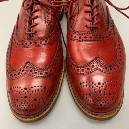 アレンエドモンズ レザーシューズ Neumok 2.0 ウイングチップ カーフ レッド サイズUS9E メンズ Allen Edmonds 約27.0cm【AFC46】