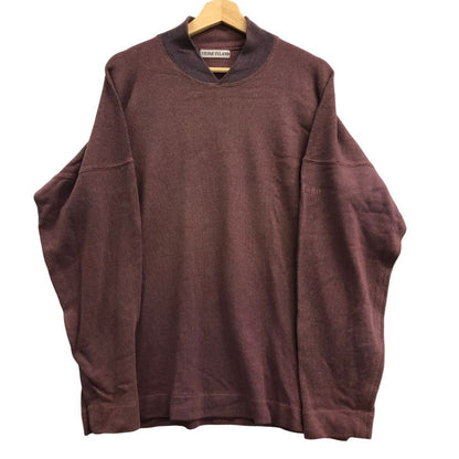 中古◆ストーンアイランド ヴィンテージ  ウール混 トップス セーター イタリア製 ボルドー系 メンズ サイズM Stone Island 【AFB2】