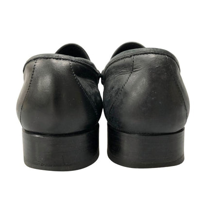 グッチ ローファー ホースビット シルバー金具 レザー メンズ サイズ41E ブラック GUCCI 約26.0cm【AFC46】